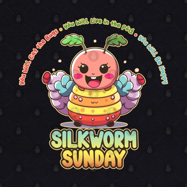 Silkworm Sunday Kawaii Bug Buffet by DanielLiamGill